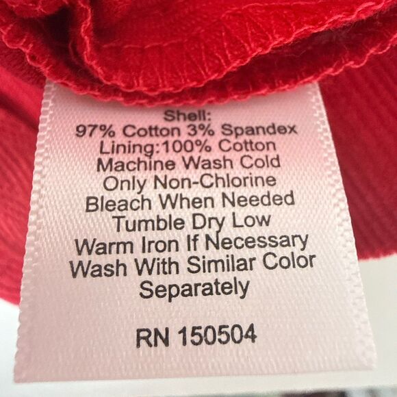 Classic Prep Tucker Longall 0-3M Red Christmas Tree Embroidery Corduroy Jumpsuit - Picture 4 of 13